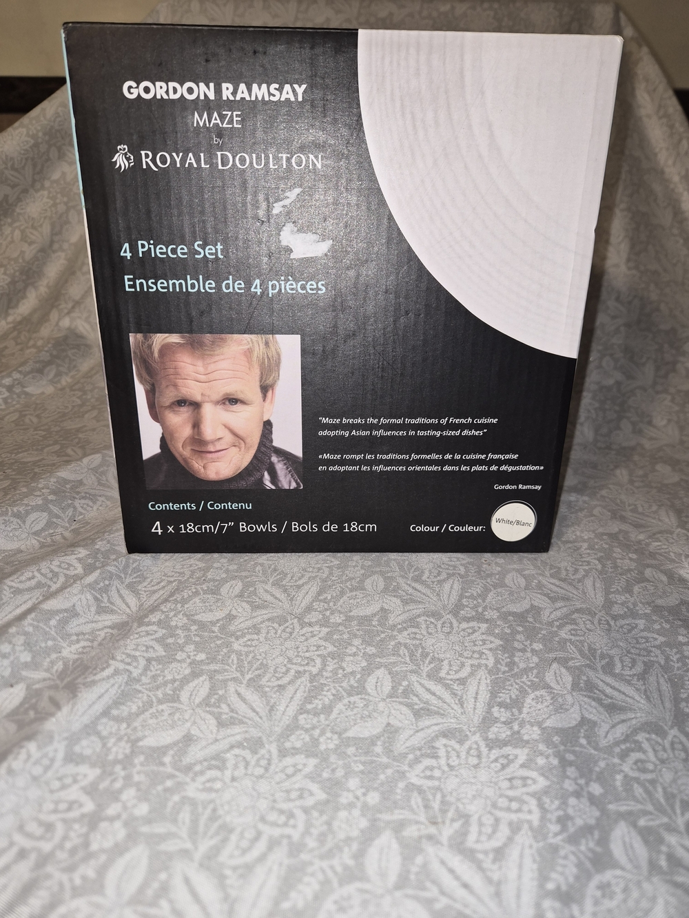 Gordon Ramsay Maze by Royal Doulton 4-Piece Bowl Set - White